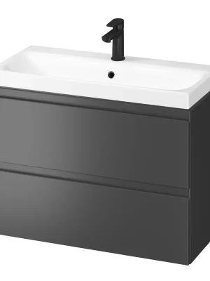 Skříňka Cersanit Moduo 80 s umyvadlem antracit slim set B886, S801-476 Vysoce Kvalitní