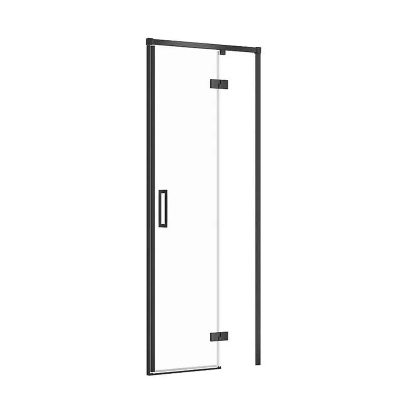 Snelle Levering Sprchové dveře Cersanit Larga 80x195 černé s panty pravé, S932-123