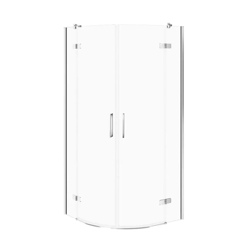 Sprchový kout Cersanit Jota 80x80x195 chrom čtvrtkruhový R55 s panty, S160-038 Beste Prijs
