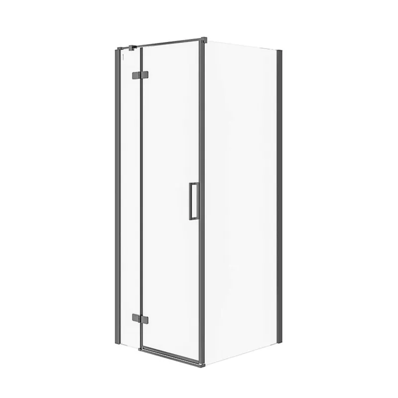 Premium Sprchový kout Cersanit Jota čtvercový 80x80x195 černý levý, S160-007