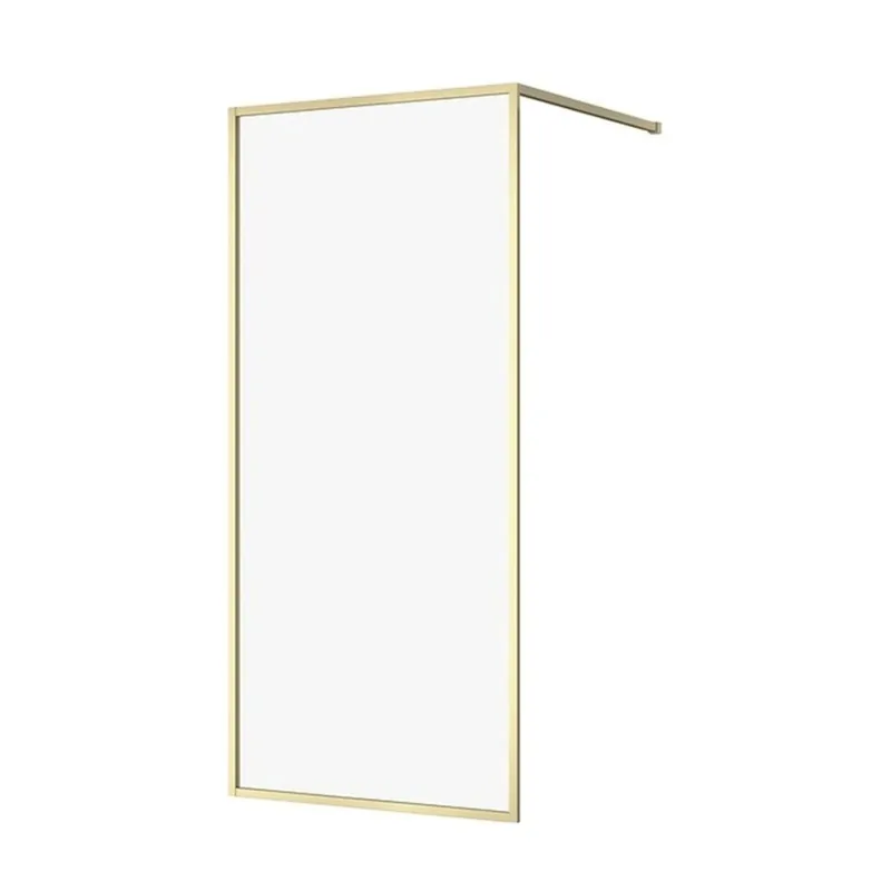 Sprchový kout Cersanit Larga walk-in 90x200 matný zlatý, S164-072 Op = Op