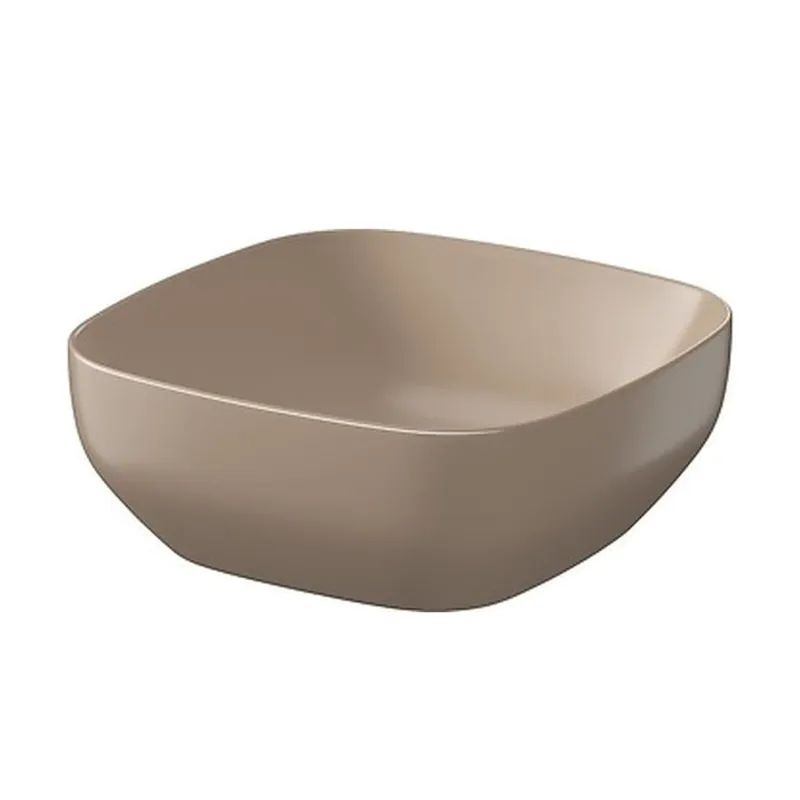Nieuw Umyvadlo Cersanit Farva 38 na desku čtvercové, cappuccino mat, K712-032