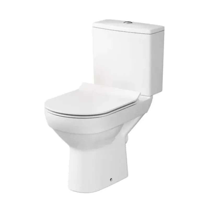 Bestseller WC mísa Cersanit City 602 kombi bílá 011 zadní odpad Clean On nádržka 3/5 sedátko duroplast soft close easy off, K35-036