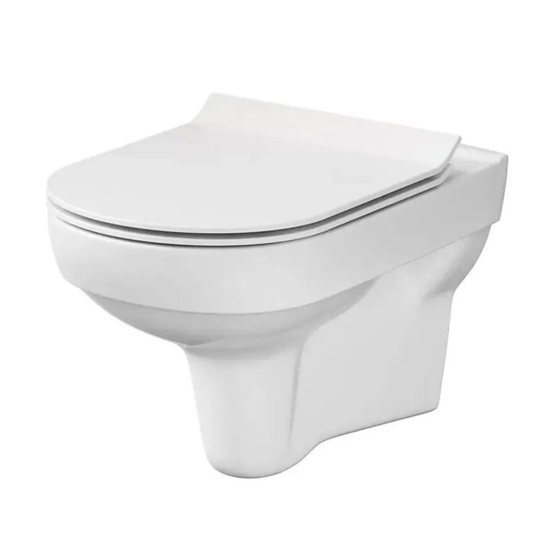 WC mísa Cersanit City závěsná bílá Clean On sedátko slim duroplast soft close easy off tlačítko set 794, K701-143 Hoge Kwaliteit