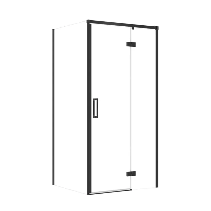 Betrouwbaar Sprchový kout Cersanit Larga 100x90x195 obdélníkový černý s panty pravý, set C109, S601-309