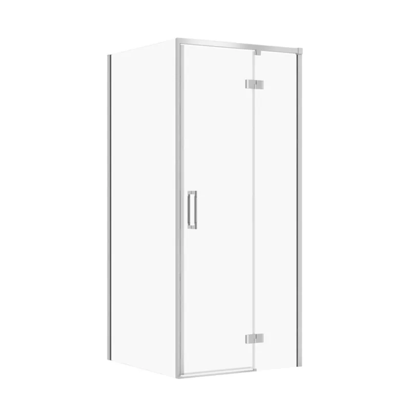 Lage Prijs Sprchový kout Cersanit Larga 80x90x195 obdélníkový chrom s panty pravý, set C96, S601-324