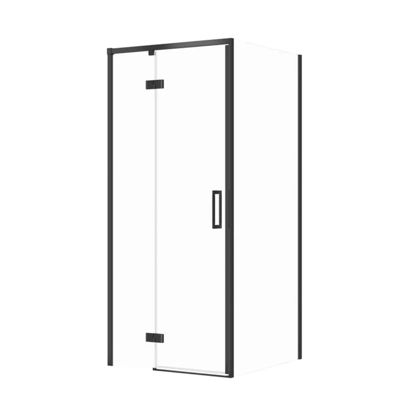 Hoge Kwaliteit Sprchový kout Cersanit Larga 80x90x195 obdélníkový černý s panty levý, set C99, S601-301
