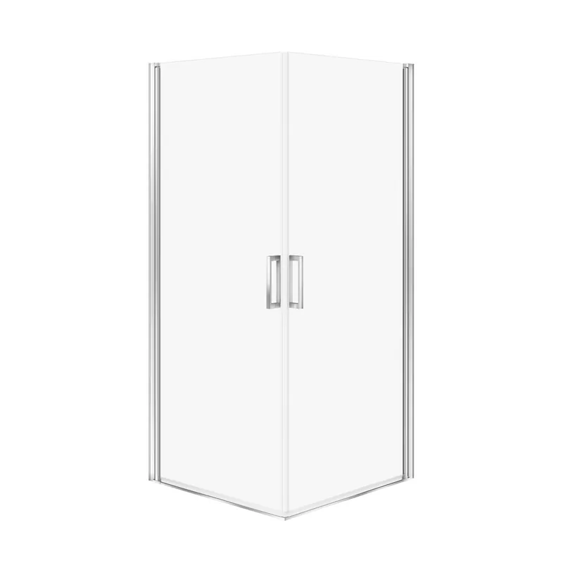 Beperkte Voorraad Sprchový kout Cersanit Moduo 80x80x195 čtvercový chrom 2x dveře s panty u zdi, set C380, S601-477