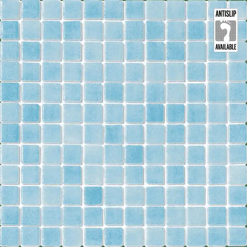 Uitverkoop Mozaika Alttoglass Fog Azul Celeste antislip 32x32