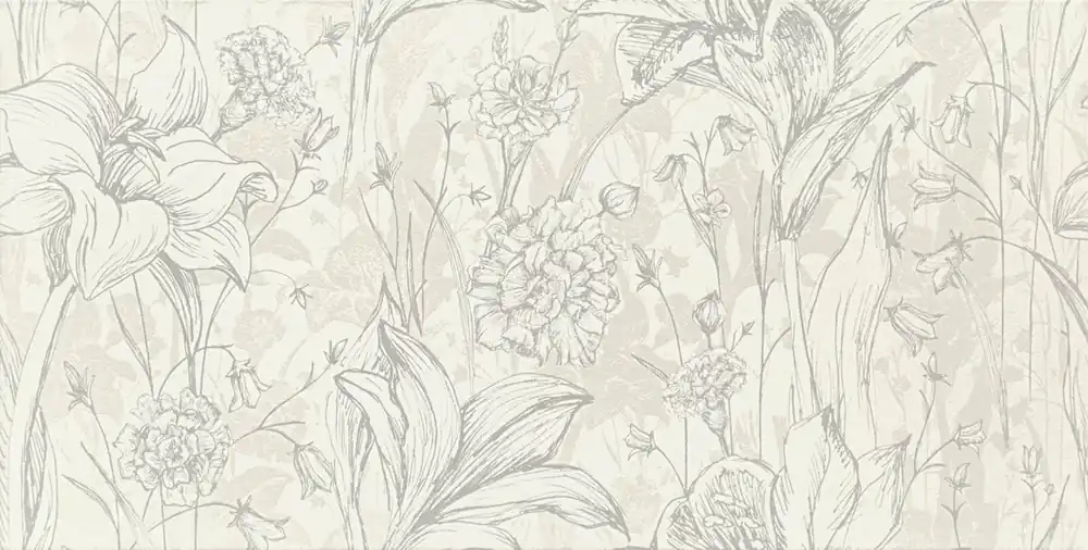 Koop Online Obklad Arté Melia white flower mat 31x61