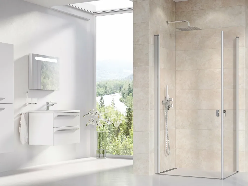 Exclusieve Aanbieding Sprchový kout Ravak Chrome CRV1/CRV2 100x120 rohový, satin/transparent
