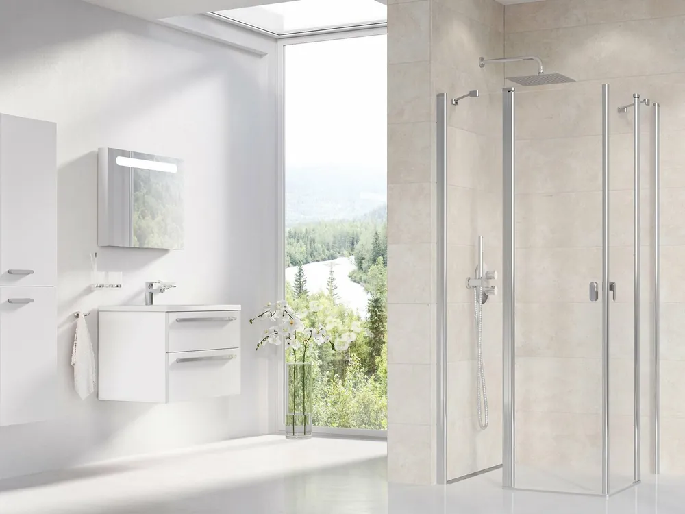 Sprchový kout Ravak Chrome CRV2/CRV2 90x120 rohový, lesk/transparent Premium