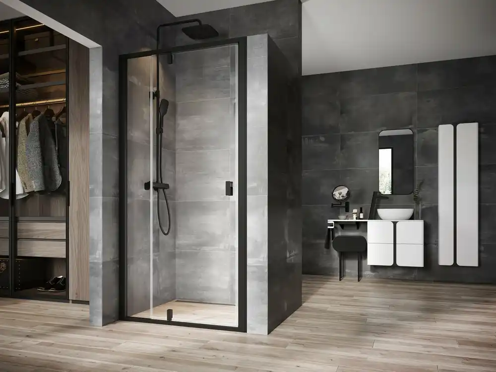 Flitsaanbieding Sprchový kout Ravak Nexty NDOP2/NPSS 100x100 rohový, černá/transparent