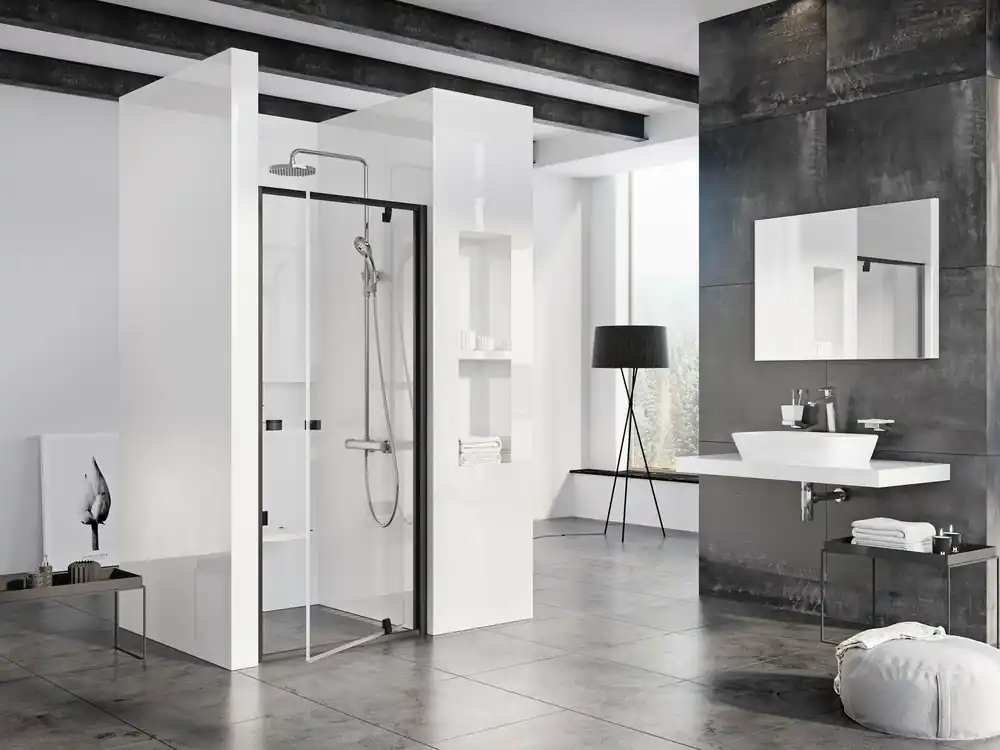 Gecertificeerd Sprchový kout Ravak Pivot PDOP1/PPS/PPS 80x80 třístěnný, černá/transparent