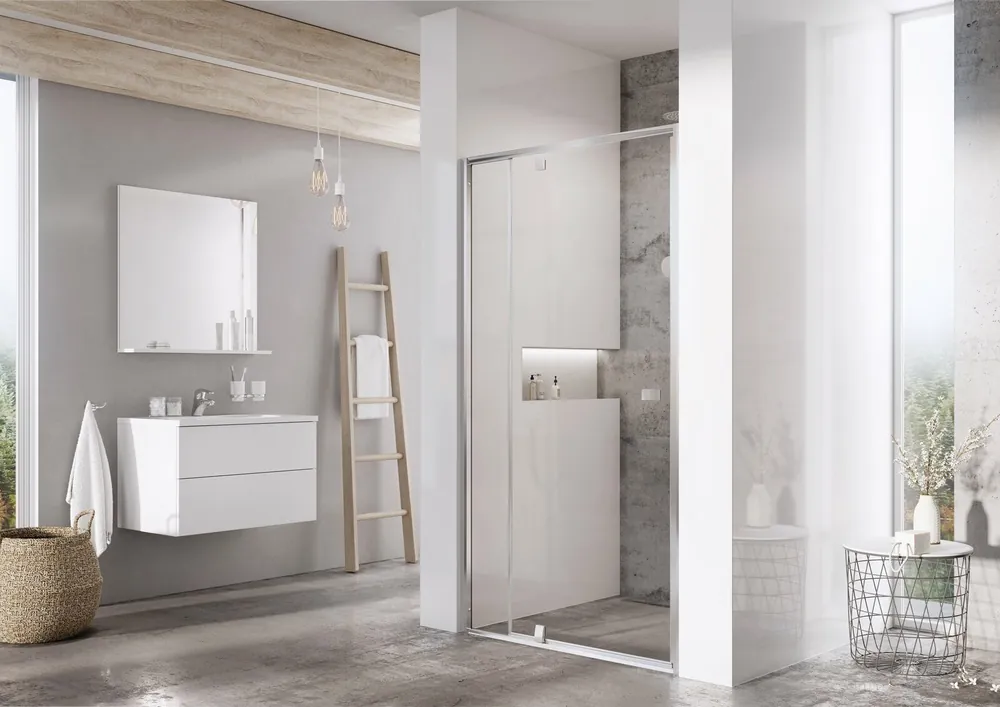 Goedkoop Sprchový kout Ravak Pivot PDOP2/PPS/PPS 100x80 třístěnný, satin/transparent