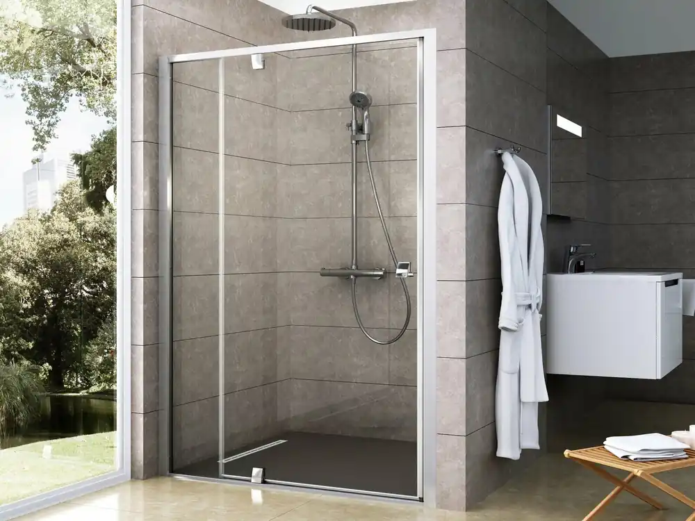 Sprchový kout Ravak Pivot PDOP2/PPS/PPS 110x80 třístěnný, satin/transparent Speciale Aanbieding