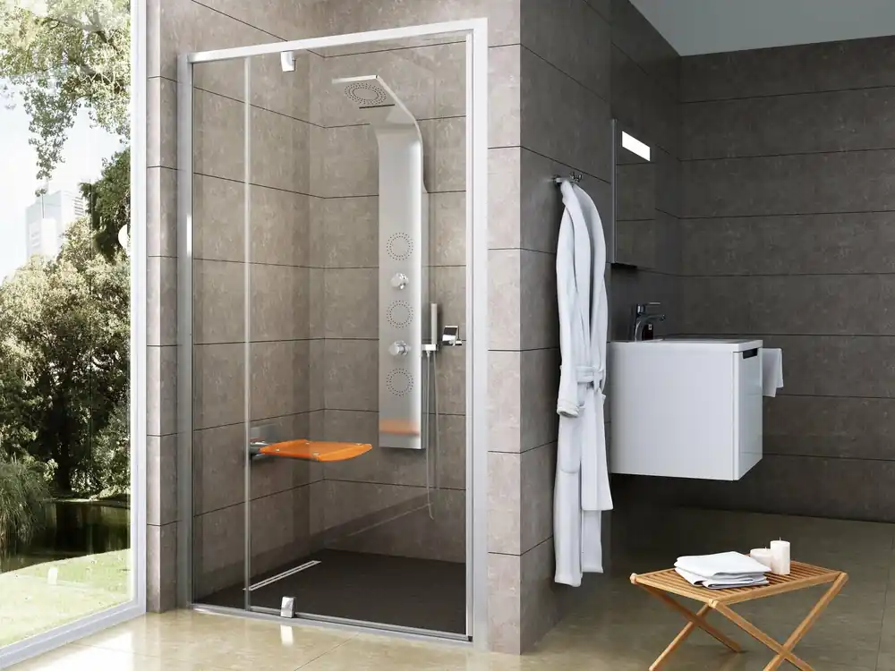 Uitverkoop Sprchový kout Ravak Pivot PDOP2/PPS/PPS 120x80 třístěnný, lesk/transparent