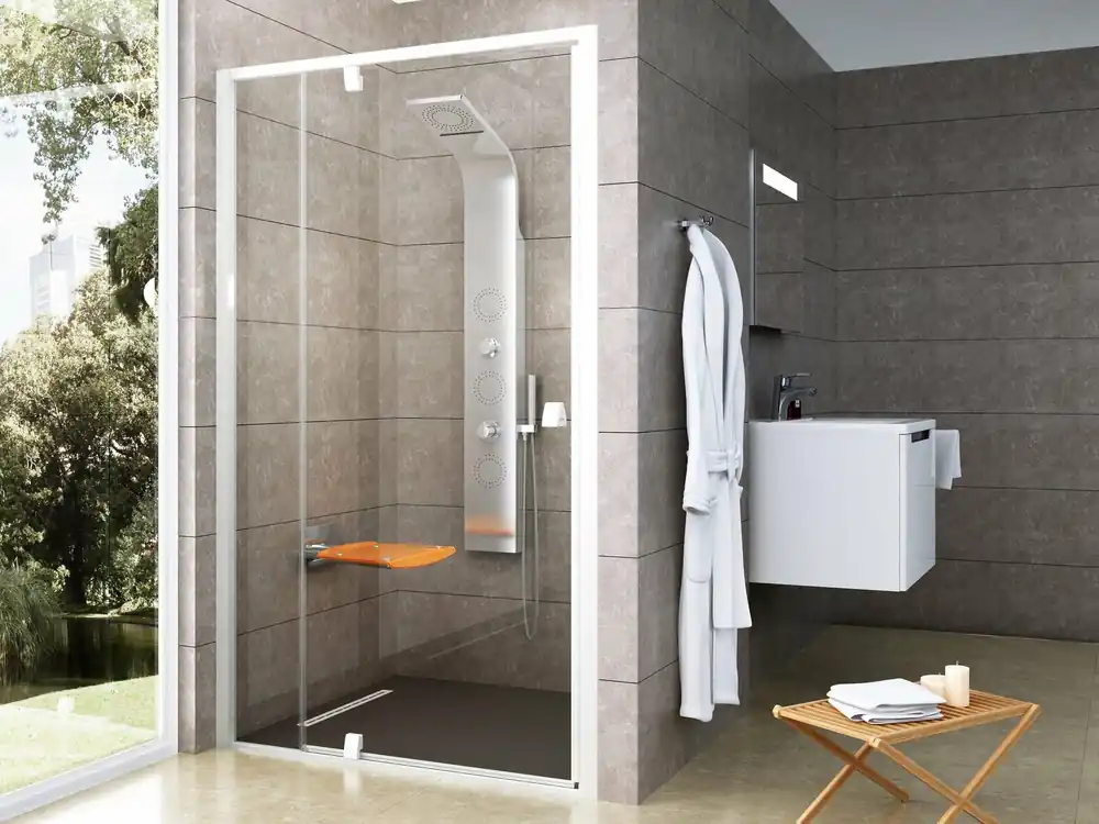 Sprchový kout Ravak Pivot PDOP2/PPS/PPS 120x90 třístěnný, bílá/transparent Bestseller