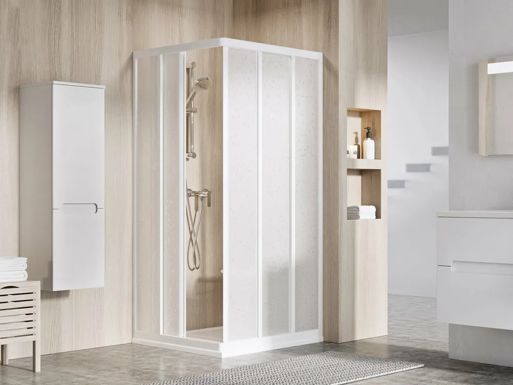 Sprchový kout Ravak Supernova ASRV3/ASRV3 75x75x198 rohový, bílá/pearl Gereduceerde Prijs