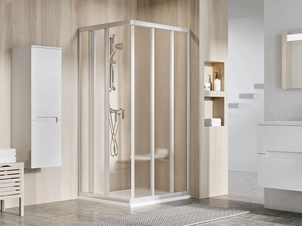 Sprchový kout Ravak Supernova ASRV3/ASRV3 75x80x198 rohový, satin/grape Korting