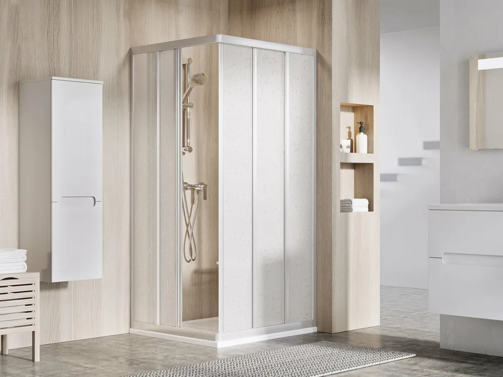 Sprchový kout Ravak Supernova ASRV3/ASRV3 90x90x198 rohový, satin/pearl Koop Online