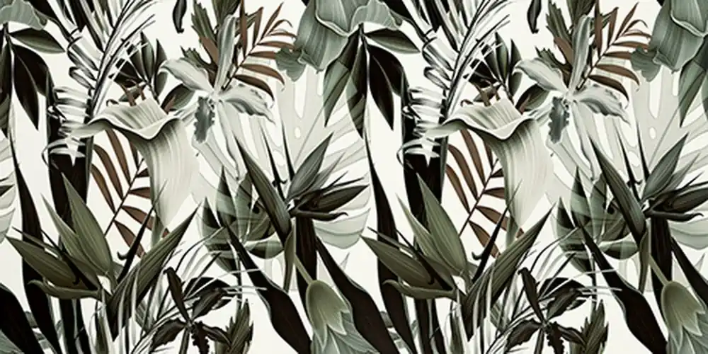 Obklad Tubadzin Rainforest leaves pololesk rektifikovaný 60x120 Favoriet