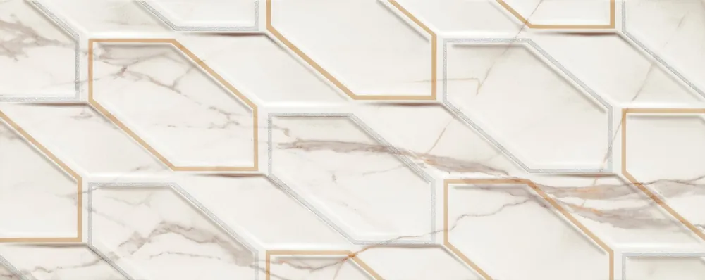 Dekor Arté Dorado Stone lesk rektifikovaný 30x75 Gecertificeerd
