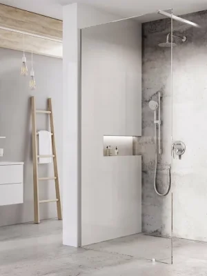 Premium Sprchový kout Ravak Walk-In Double Wall 120-170x150 rohový, lesk/transparent