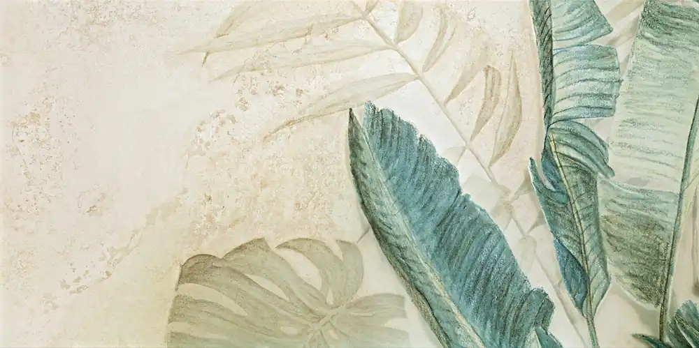 Dekor Tubadzin Alabaster Shine leaves 3A mat rektifikovaný 60x120 Alleen Vandaag