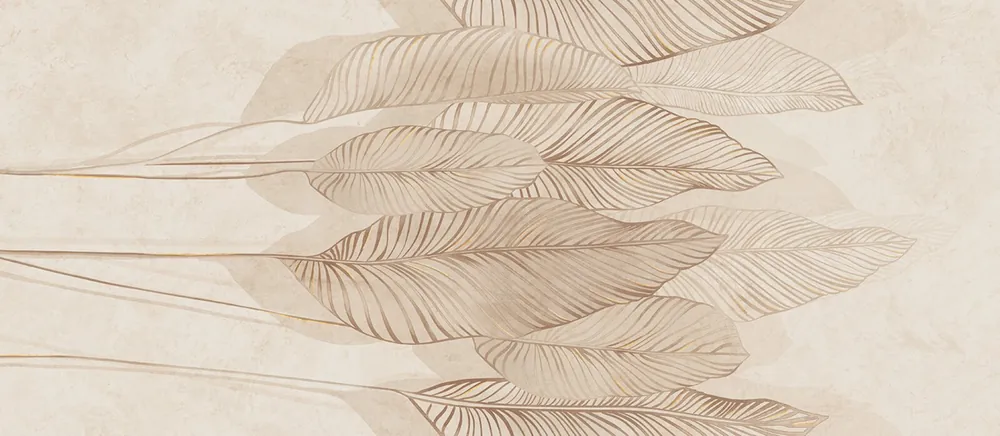 Dekor Tubadzin Mild Clay leaves mat rektifikovaný 60x60 Beperkte Voorraad
