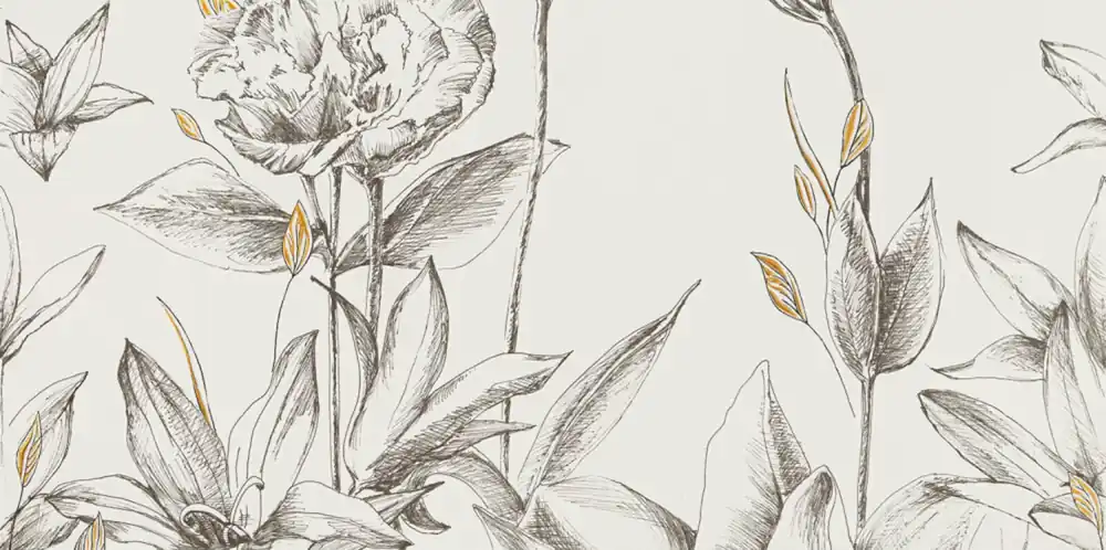 Alleen Vandaag Dekor Tubadzin Velo bianco flowers 3 pololesk rektifikovaný 60x120