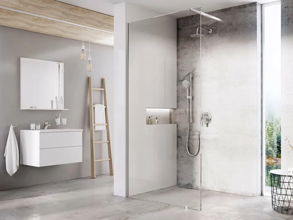 Sprchový kout Ravak Walk-In Double Wall 200-250x160 rohový, lesk/transparent Koop Vandaag