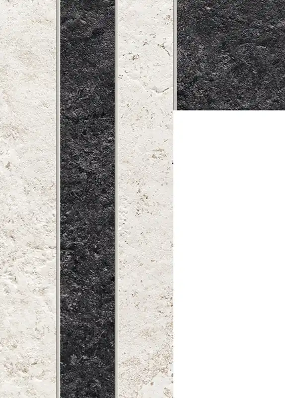 Mozaika Arté Vanilla struktura mat rektifikovaná 20x45 Bestel Nu