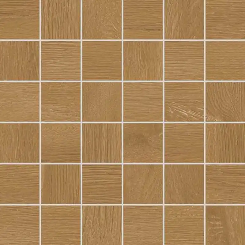 Mozaika Rako Plank hnědá struktura mat rektifikovaná 30x30 DDM05895 Beperkt Aanbod