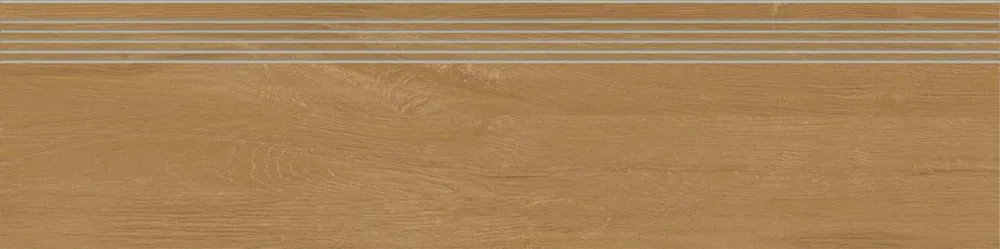 Schodovka Rako Plank hnědá struktura mat rektifikovaná 30x120 DCPVD895 Goedkoop