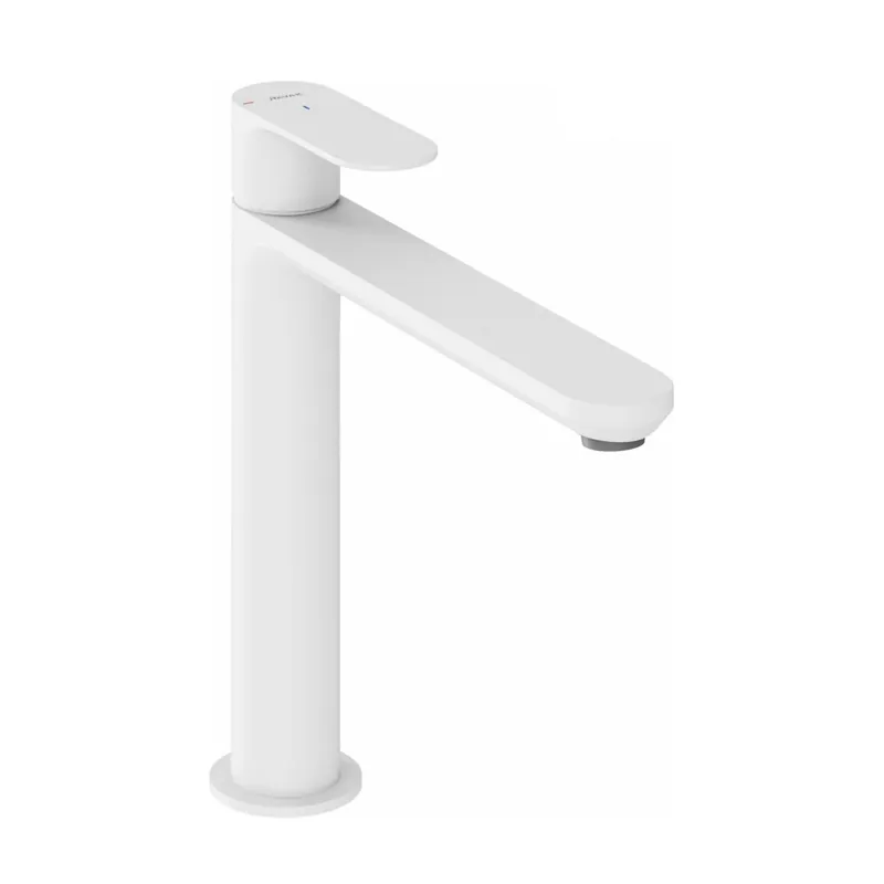 Beste Prijs Baterie Ravak Eleganta umyvadlová, stojánková 220 mm s funkcí BeCool, bez výpusti, bílá mat, X070415