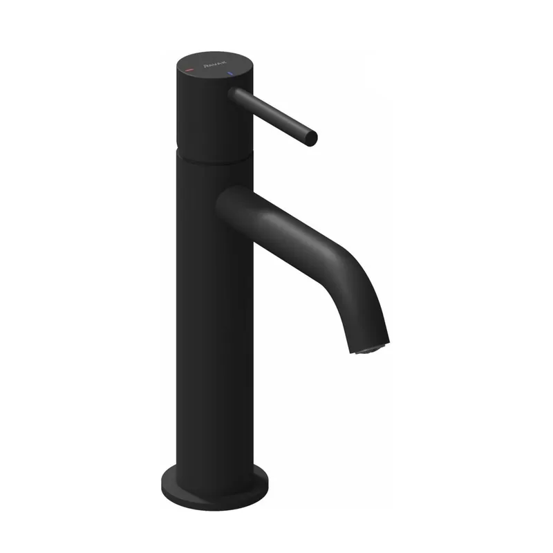 Lage Kosten Baterie Ravak Espirit umyvadlová, stojánková 190 mm s funkcí BeCool, bez výpusti, černá mat, X070396
