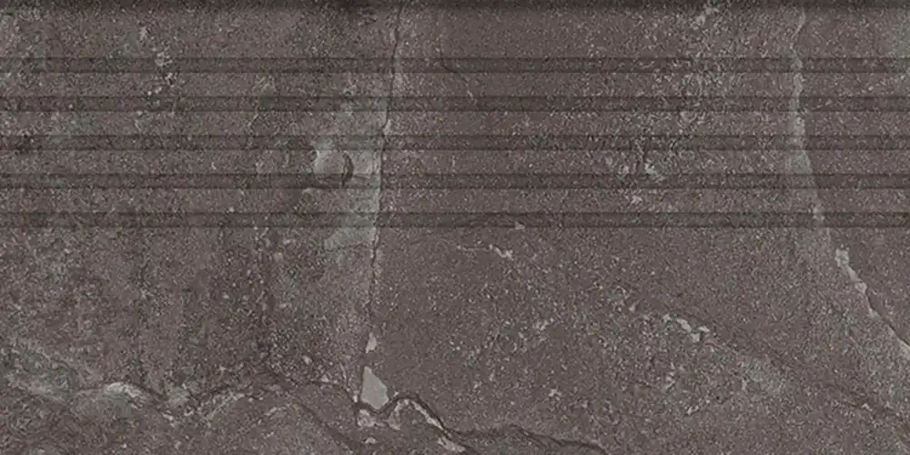 Schodovka Tubadzin Grand Cave graphite mat rektifikovaná 30x60 Alleen Vandaag