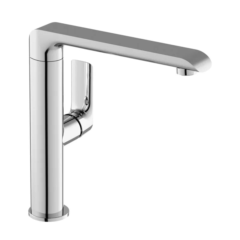 Weekendaanbieding Baterie Ravak Flat umyvadlová, stojánková 262 mm s otočným ramínkem, bez výpusti, X070125