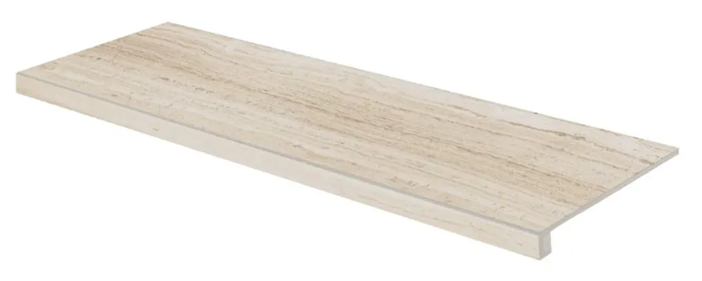 Koop Online Tvarovka schodová Rako Alba béžová struktura mat rektifikovaná 30x120 DCFVD731