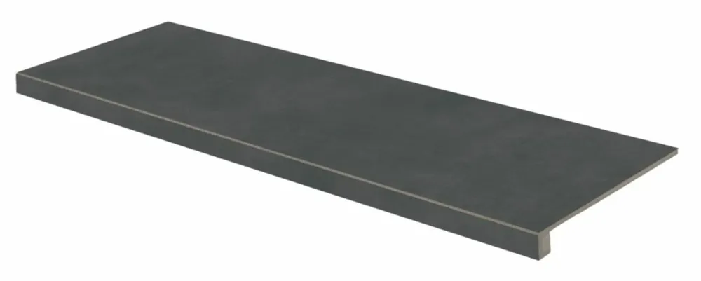 Favoriet Tvarovka schodová Rako Extra černá struktura mat rektifikovaná 30x120 DCFVD725