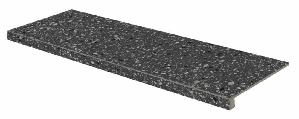 Tvarovka schodová Rako Porfido černá pololesk rektifikovaná 30x120 DCFVD812 Speciale Aanbieding