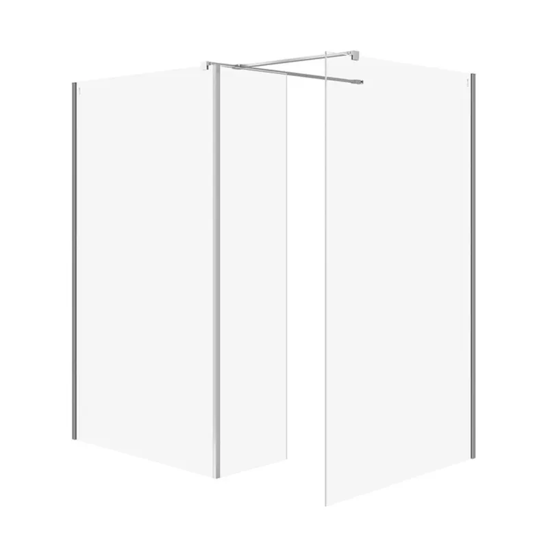Bestseller Sprchový kout Cersanit Mille 100x90x30x200 walk-in pohyblivá stěna chrom set B804, S601-191