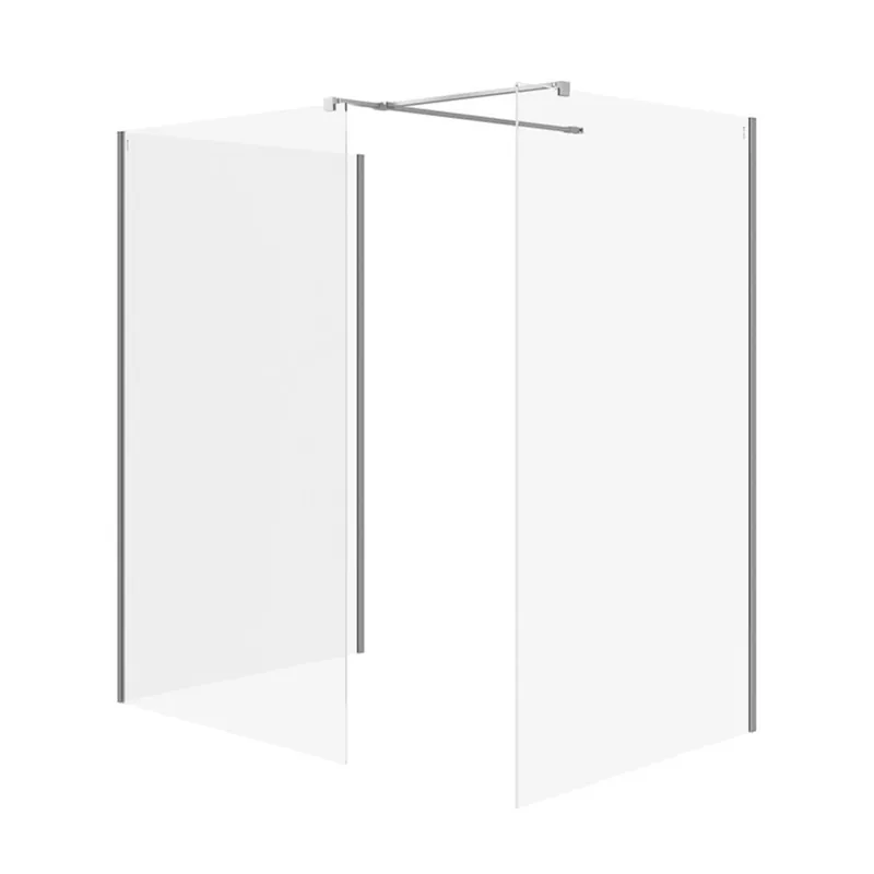 Sprchový kout Cersanit Mille 90x90x90x200 walk-in chrom set B810, S601-197 Favoriet