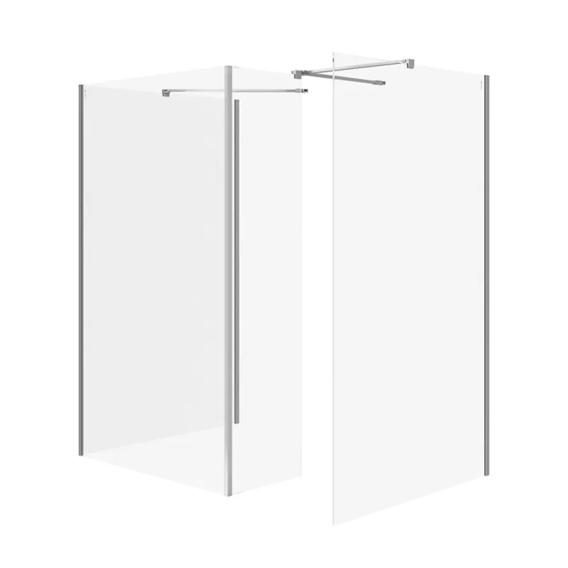 Gecertificeerd Sprchový kout Cersanit Mille 90x90x90x30x200 walk-in pohyblivá stěna chrom set B808, S601-195