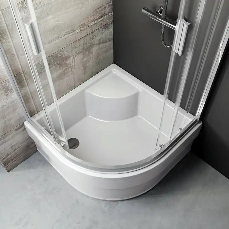 Sprchový kout Ravak Blix BLCP4 Sabina 80x80 čtyřdílný čtvrtkruhový snížený, lesk/transparent, 3B240C40Z1 Weekendaanbieding