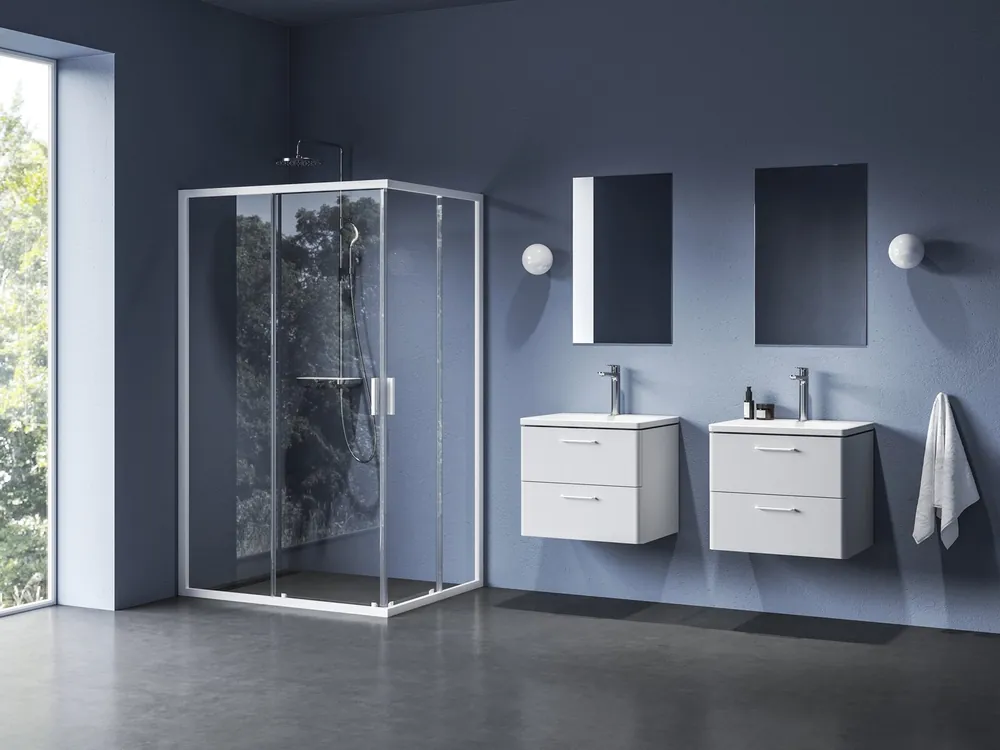 Sprchový kout Ravak Blix II NBLRV2K 80 1/2 rohový, bílý mat/transparent, 1XM40E00Z1 Aanbieding