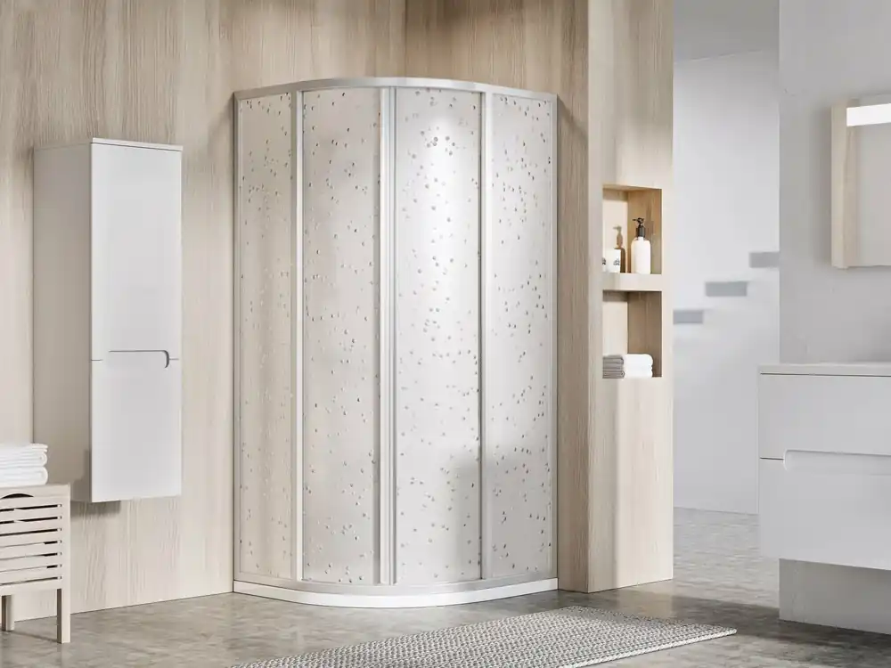 Favoriet Sprchový kout Ravak Supernova SKCP4 90x90x195 čtyřdílný čtvrtkruhový, satin/pearl, 3117OU0211