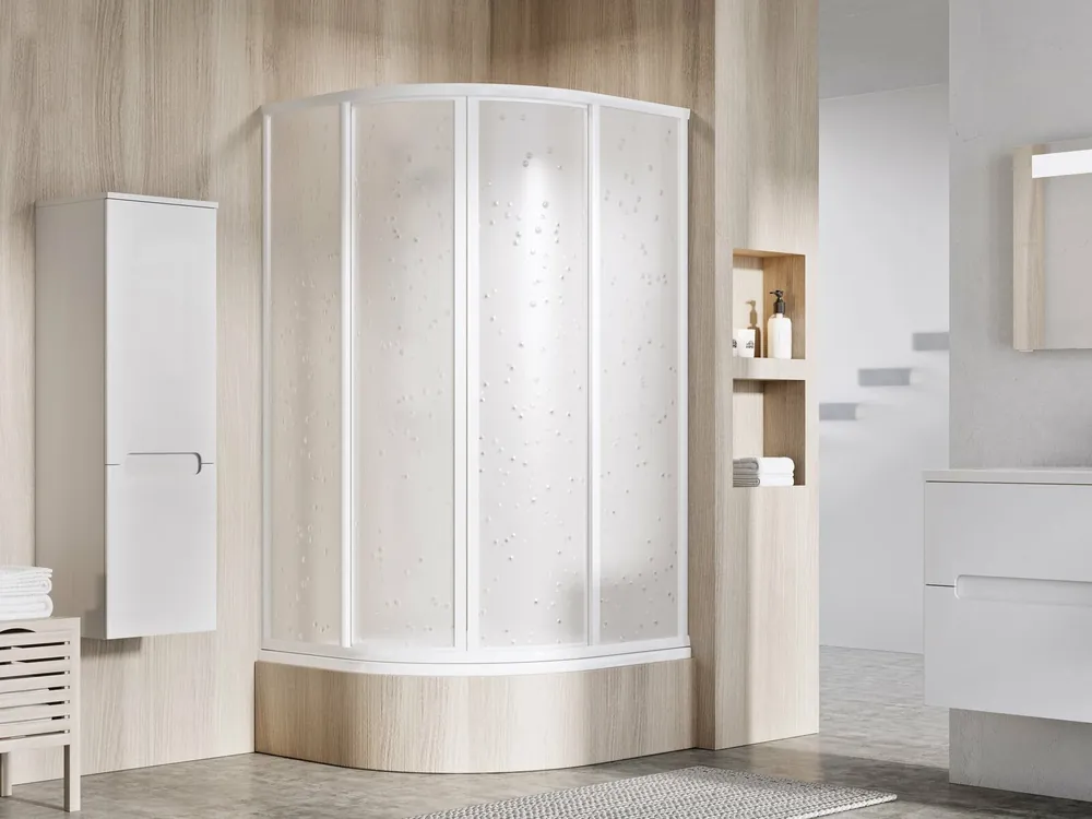 Op = Op Sprchový kout Ravak Supernova SKCP4 Sabina 80x80 čtyřdílný čtvrtkruhový snížený, bílá/pearl, 31144V10011