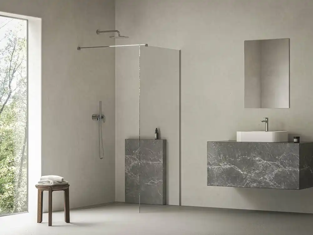 Korting Sprchový kout Ravak Walk-In Air Wall Set 120, lesk/transparent, GW9WG0C00Z1C